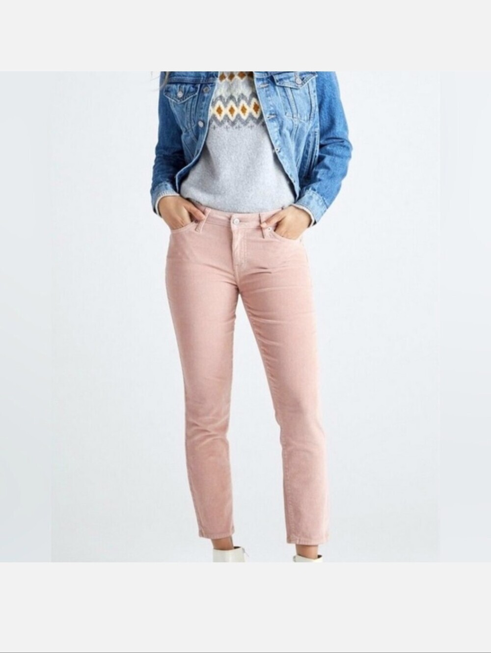 Lucky Brand, The Lolita Skinny Cords, Dusty Pink, Size 2